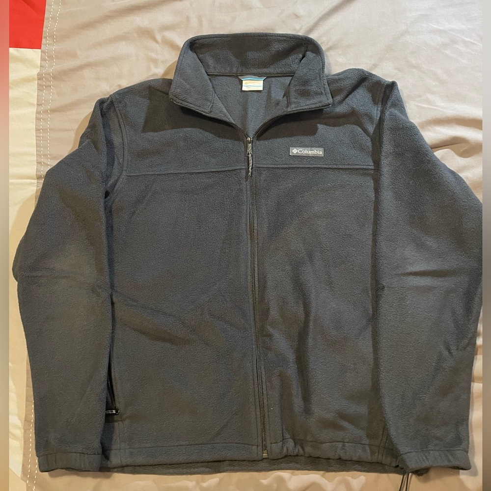 Columbia Men's Full-Zip Gray Fleece Jacket